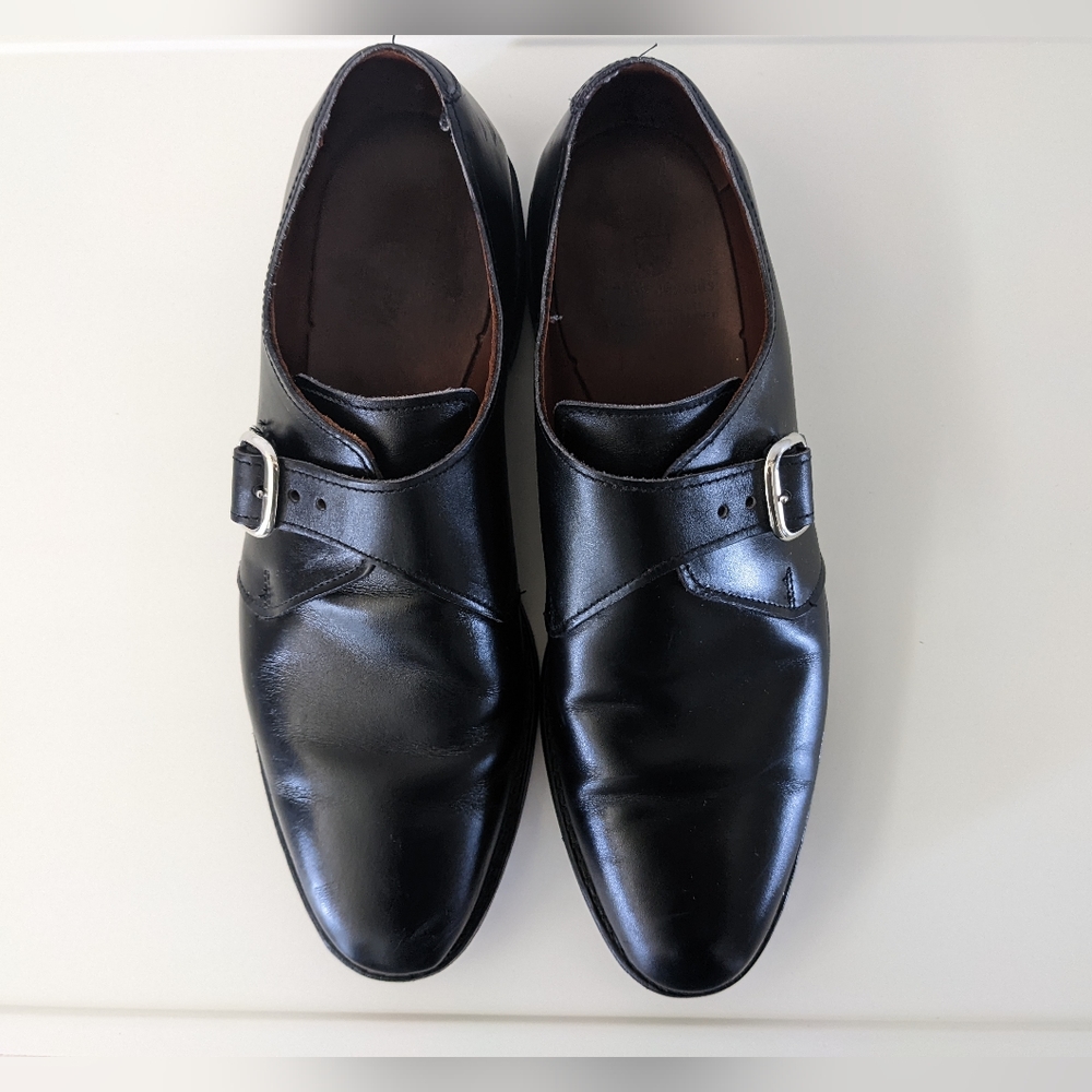 Allen Edmonds Black Single Monk Strap Size 10.5 B - image 2